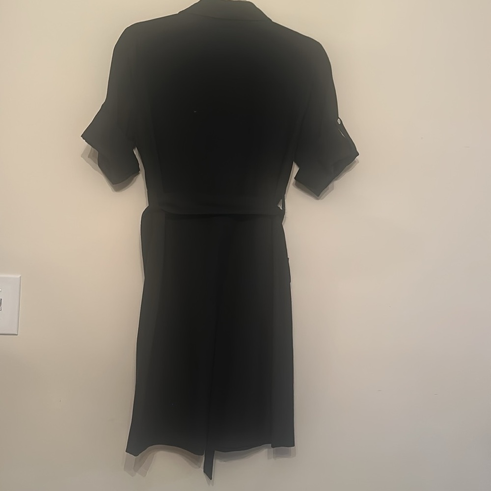 Michael Kors Black Dress Size P/M New with tags front zipper 4 pocket belt - Picture 10 of 16